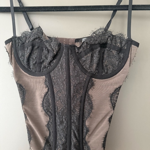 Out From Under Modern Love Black Lace Corset Top from Urban Outfitters size M - Picture 4 of 6